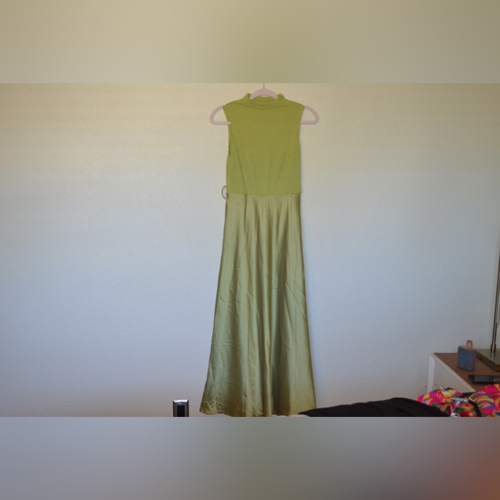 Shein limegreen maxi dress